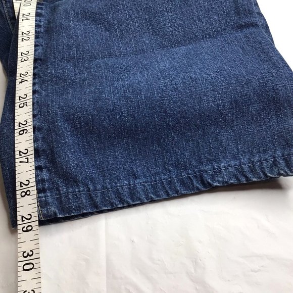 Vtg Lucky Brand Lower Rise Peanut 136 Flare Dungarees Jeans Zipper Sz 14/32 USA - Picture 6 of 12